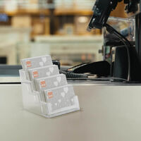 Countertop business card holder with four pockets.jpg