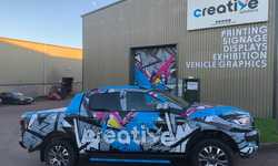Vehicle Graphics Wrap for Creative Solutions Ford Ranger