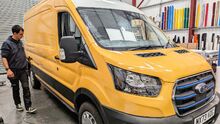 Creative Solutions Vehicle Wrapping Area - Bradfords Building Supplies Ford E-Transit Full Colour Change Wrap.jpg