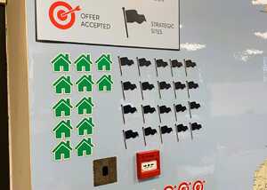 Close up of nautical compass in sunset colours on VW Transporter bonnet - created and printed by Creative Solutions