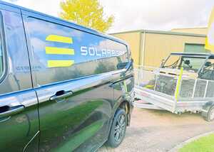 Vehicle Branding Graphics for Solarport's 2024 Ford Transit Custom Vehicle Branding Graphics for Solarport's 2024 Ford Transit Custom