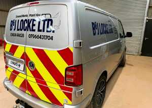 Cut Vinyl Vehicle Graphics and Chevron Kit for B&J Locke Ltd VW Transporter Cut Vinyl Vehicle Graphics and Chevron Kit for B&J Locke Ltd VW Transporter