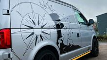 Cut Vinyl Vehicle Graphics Compass for converted campervan transporter.jpg