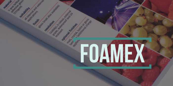 Large Format Print Guide: Foamex