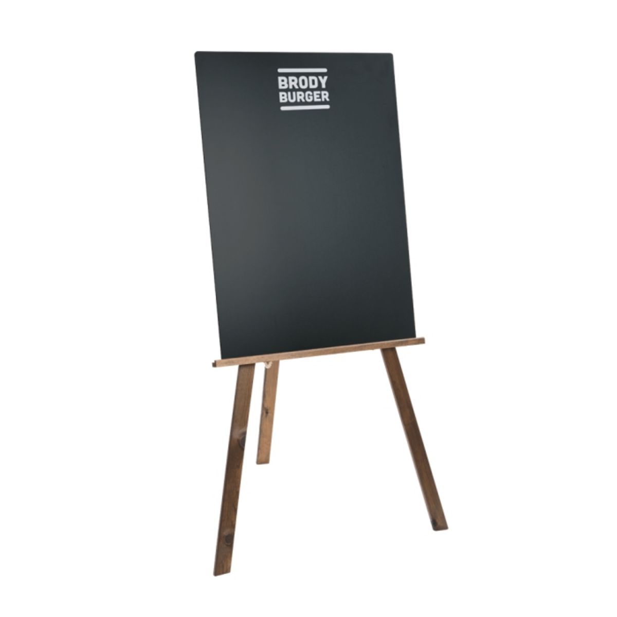 Dark Oak Wooden Easel with Branded Chalkboard.png