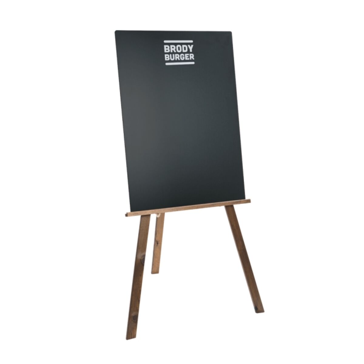 Dark Oak Wooden Easel with Branded Chalkboard.png
