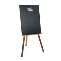 Dark Oak Wooden Easel with Branded Chalkboard.png