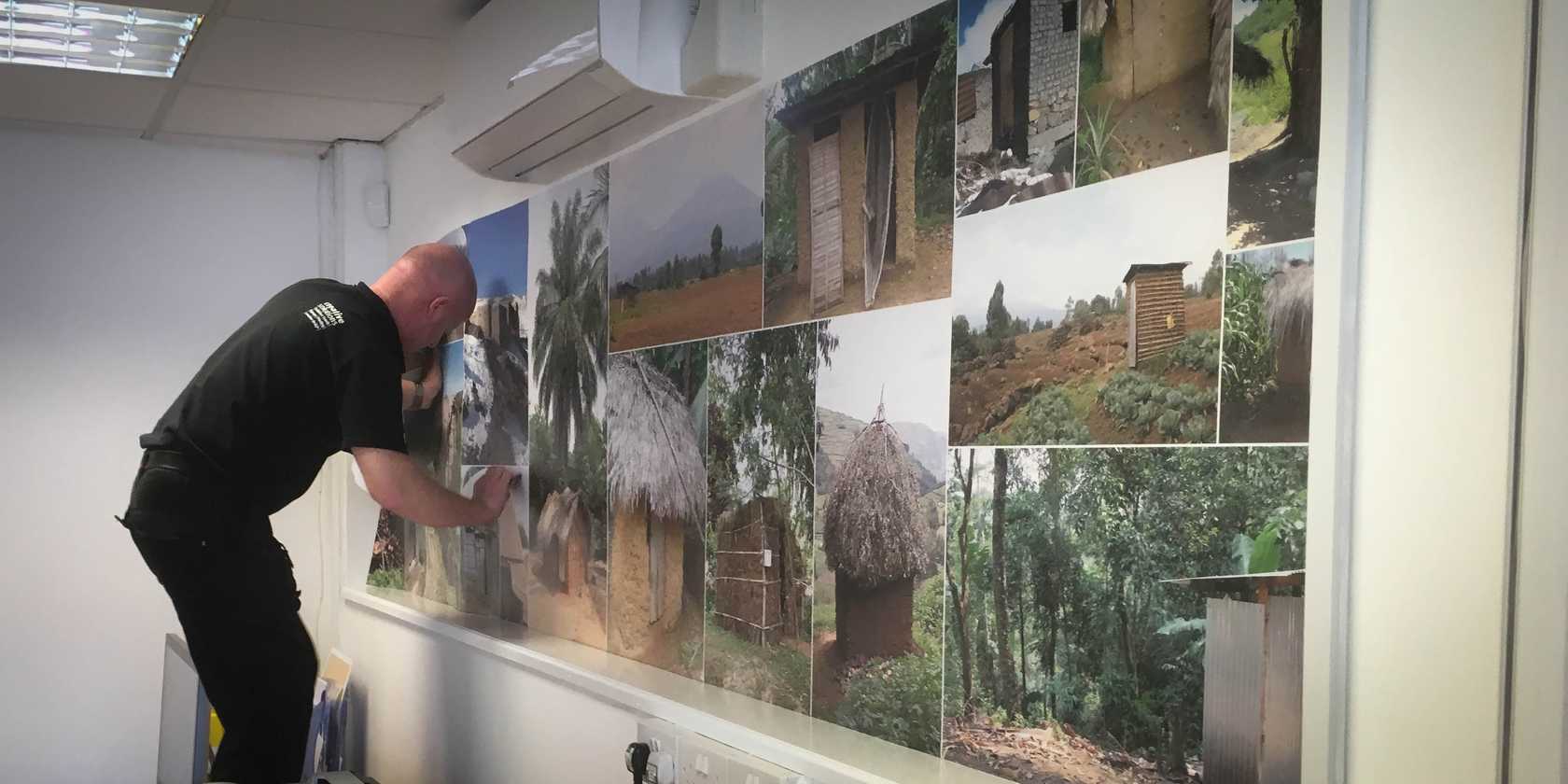 Printed Wall Graphics Toilet Twinning