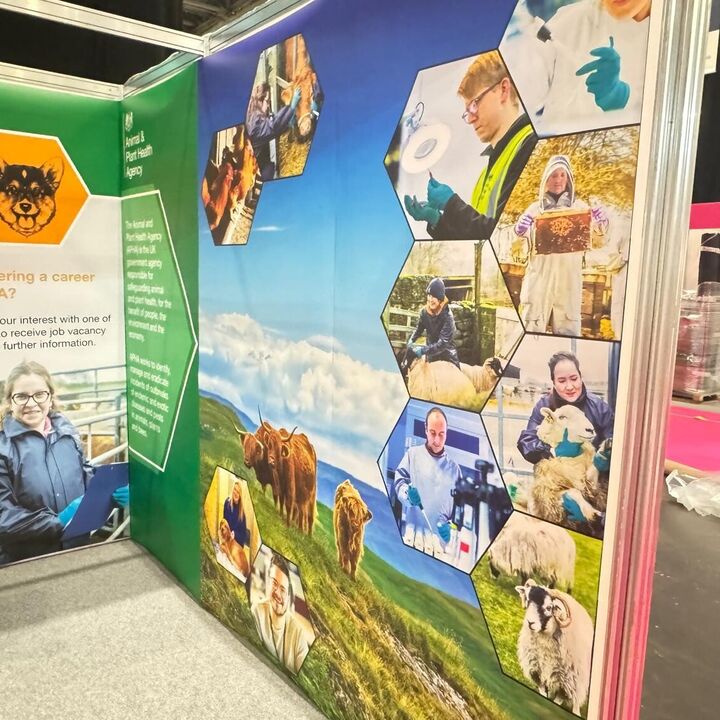 DEFRA (Department for Environment, Food &amp; Rural Affairs) Exhibition Shell Scheme Stand for The London Vet Show 2024 2.jpg