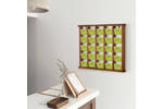 Display cards or leaflets with a wooden wall mounted leaflet rack.png
