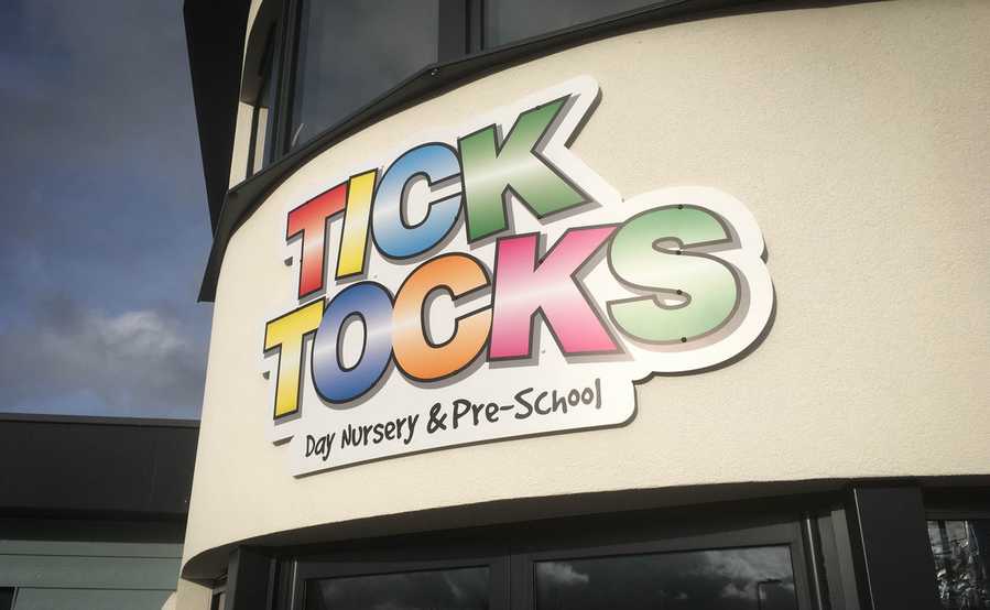 External Signage Tick Tocks Axminster