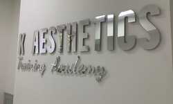 Mirror Letter Wall Design for K Aesthetics Training Academy Mirror Letter Wall Design for K Aesthetics Training Academy