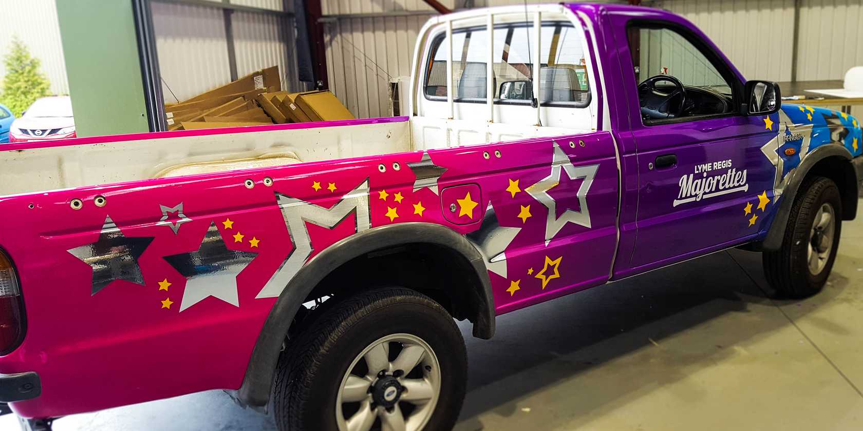 Vehicle Wrapping for Lyme Regis Majorettes