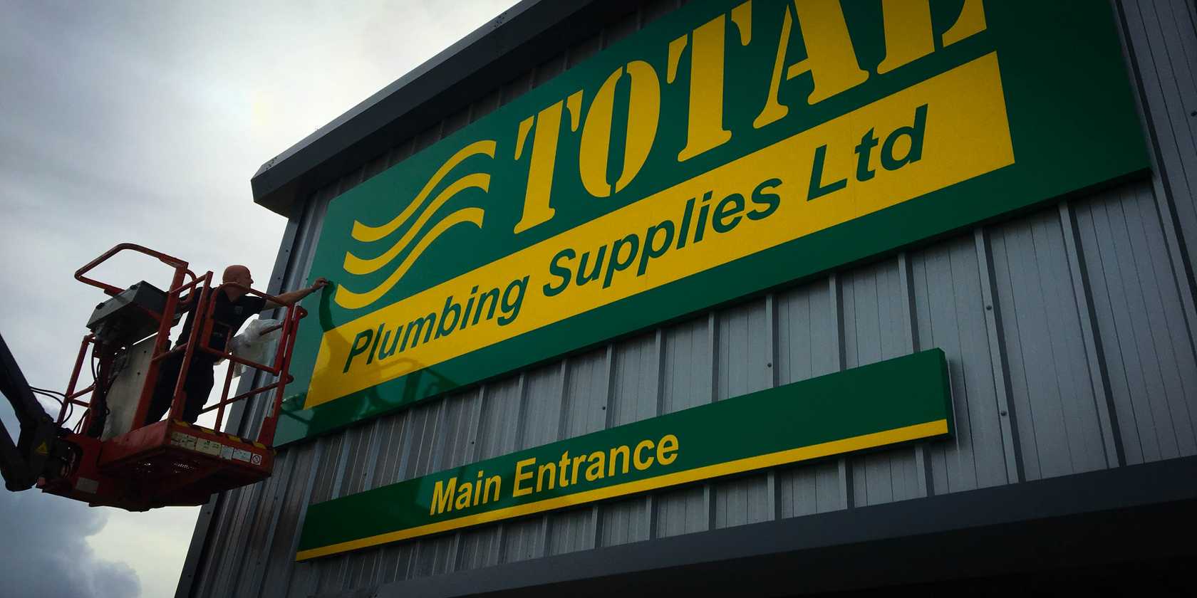 Signage Installation for Total Plumbing Supplies
