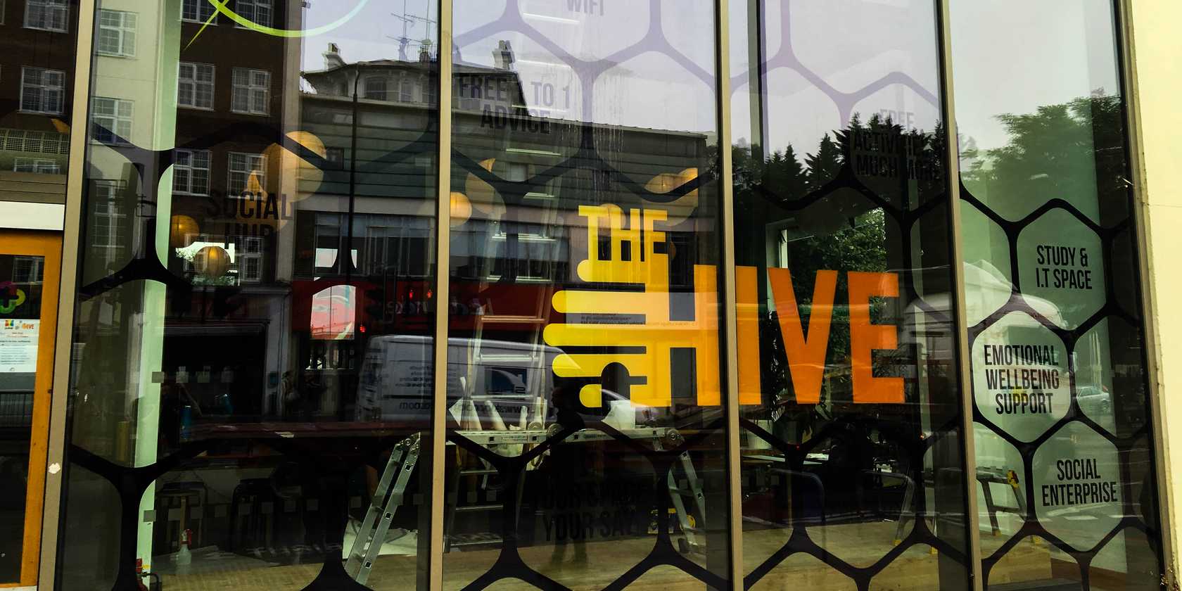 Window Graphics for Axis @ The Hive, London