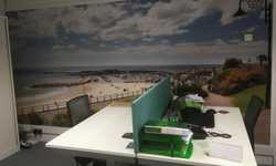 Printed Wallpaper and Window Graphics for Lyme Bay Holidays Printed Wallpaper and Window Graphics for Lyme Bay Holidays