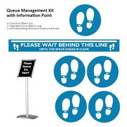 Queue Management Floor Sticker Kit