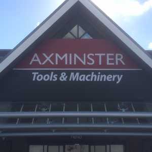 Axminster Tools custom light box sign