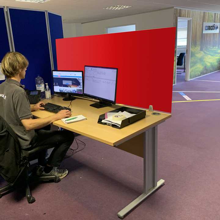800 x 600mm Red Edge Mounted Clamp (Standard)