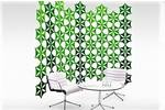 Printed Polycolour Geometric Green and White Pattern.jpg