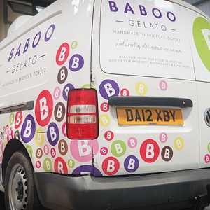 Baboo Gelato Van Graphics