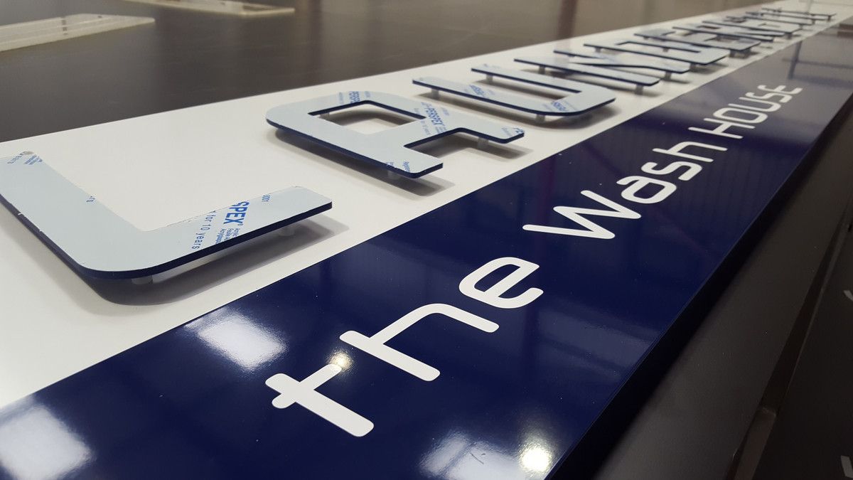 Stand Off Lettering In Production