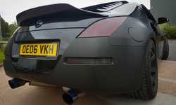 Vehicle Wrapping: Nissan 350 Z Matt Black Vehicle Wrapping: Nissan 350 Z Matt Black