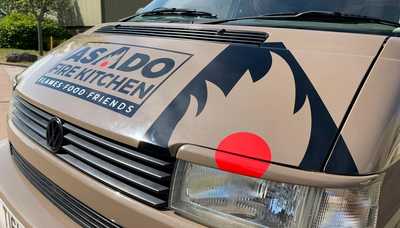 Rooster Bus Graphics installed at Creative Solutions