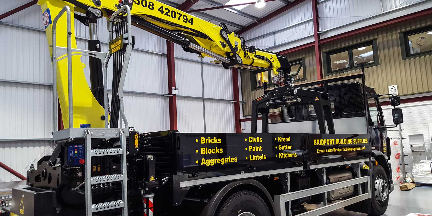 Bridport Building Supplies Lorry Graphics