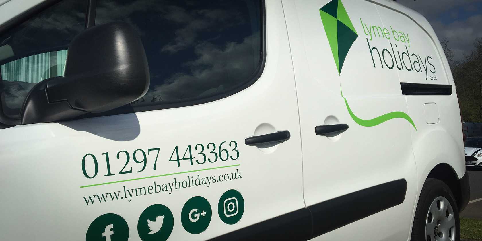 Vehicle Signwriting Lyme Bay Holidays