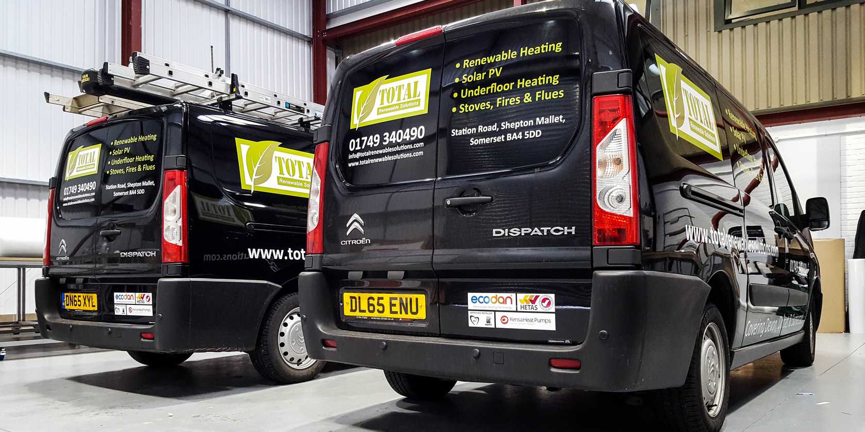 Van Signwriting Total Renewable Solutions