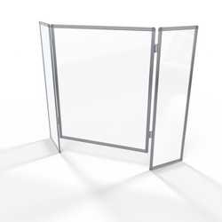 3-Panel Foldable Acrylic Protection Screen