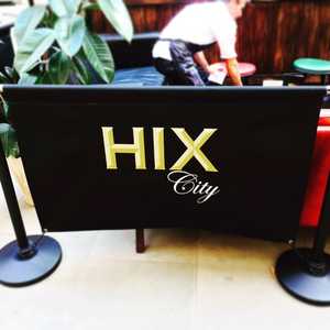 Hix City Cafe Banner Stand