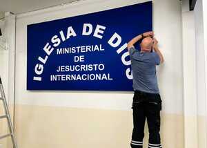 Fabricated Aluminium Tray Sign - Church Of God - Ministry of Jesus Christ International Fabricated Aluminium Tray Sign - Church Of God - Ministry of Jesus Christ International