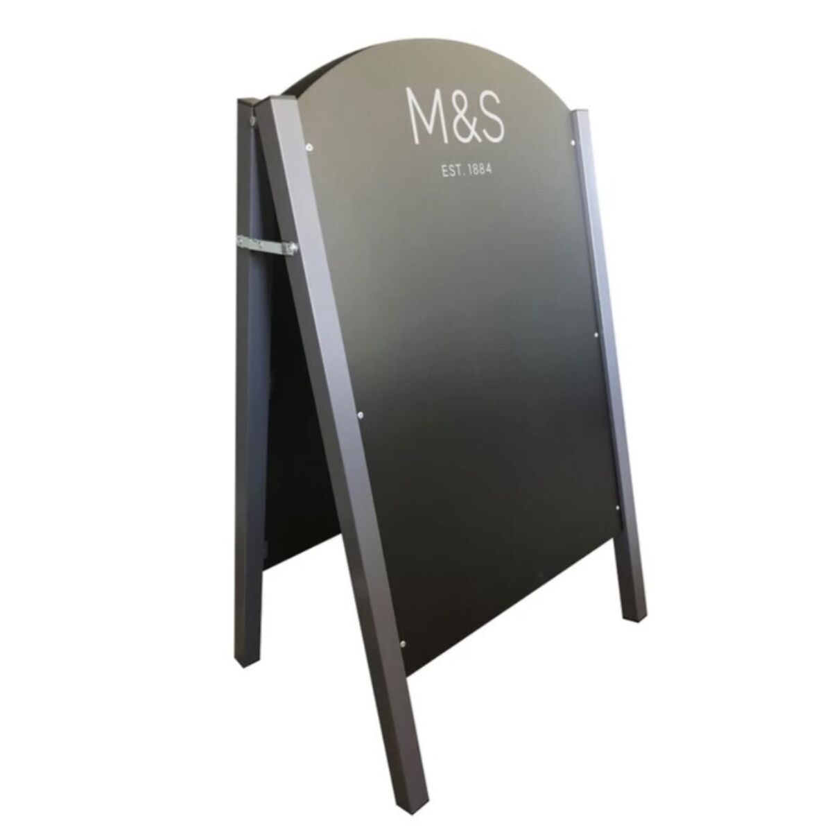 Falcon Chalk A-Board With Slate Grey Wood Stain & M&S Branding Logo.jpg