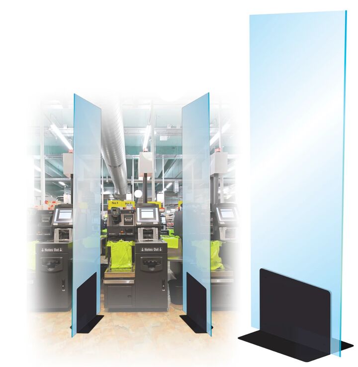 Freestanding Capsule social distancing screens