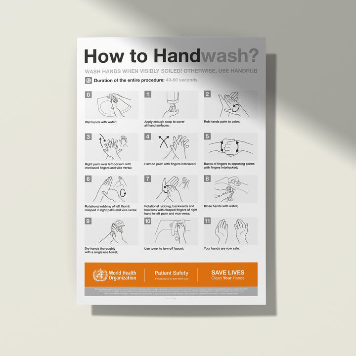 WHO Handwash Poster