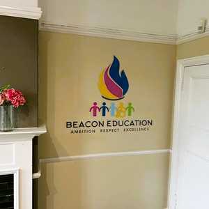 Finished Acrylic Wall Display Installation