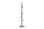 Floor standing brochure display rack with integrated banner.png