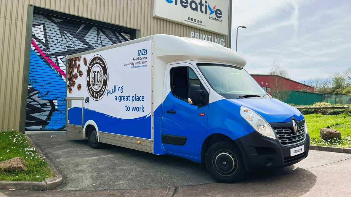Catering Van Wrap for Royal Devon University Healthcare