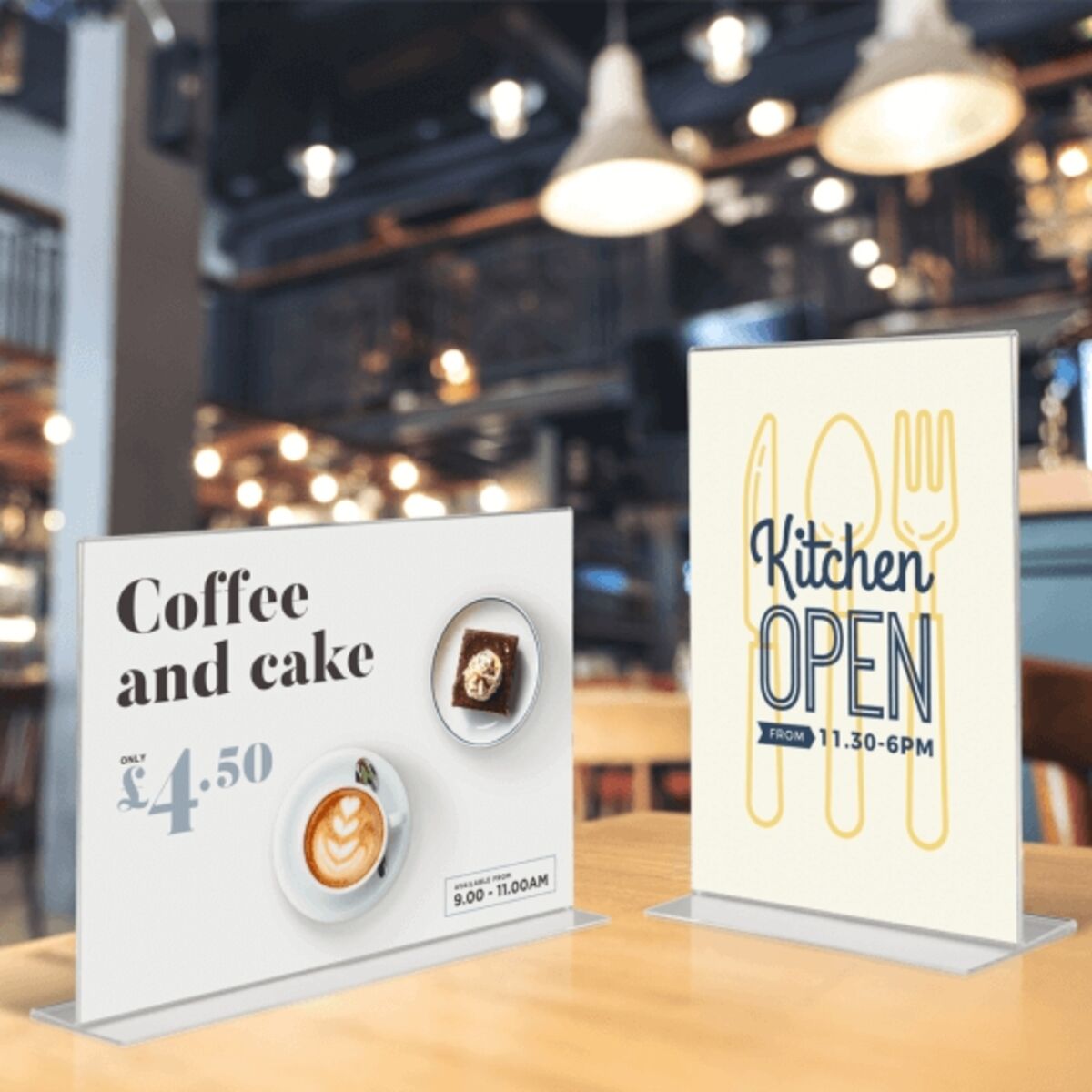 Free Standing Double Sided Landscape Acrylic Poster Holder.png