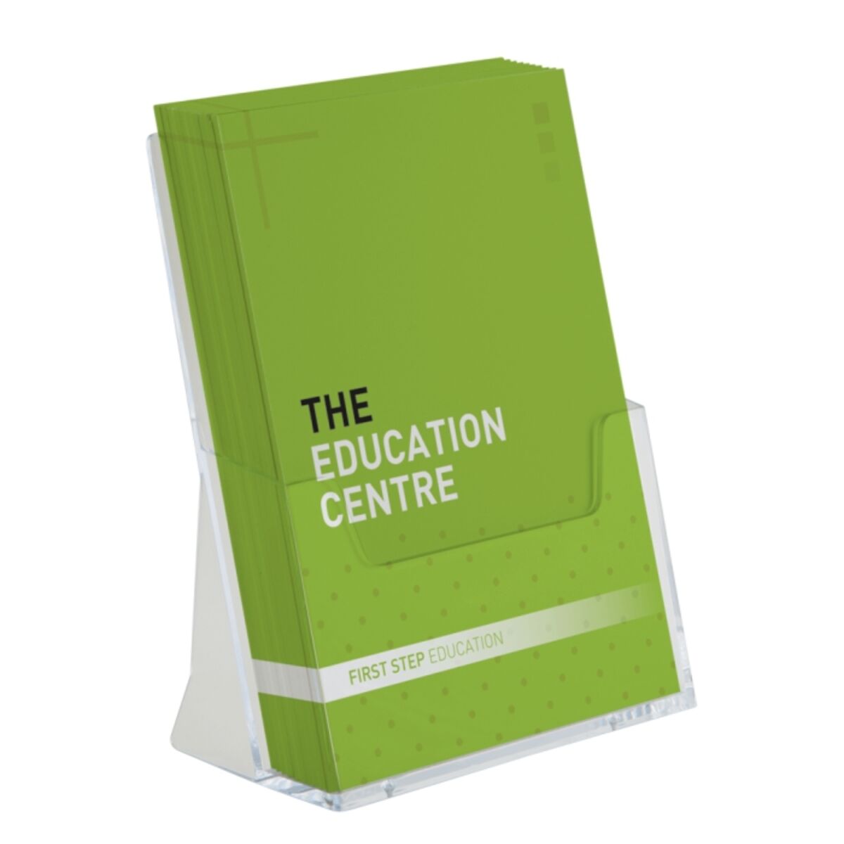 Free standing leaflet display ideal for countertops.png