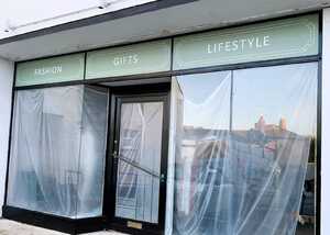 Full Colour Block Out Window Graphics - Shop Branding for The Urban Fox in Lyme Regis Full Colour Block Out Window Graphics - Shop Branding for The Urban Fox in Lyme Regis
