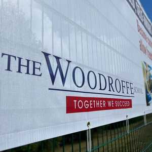 Close Up of Mesh Banners and Fixings