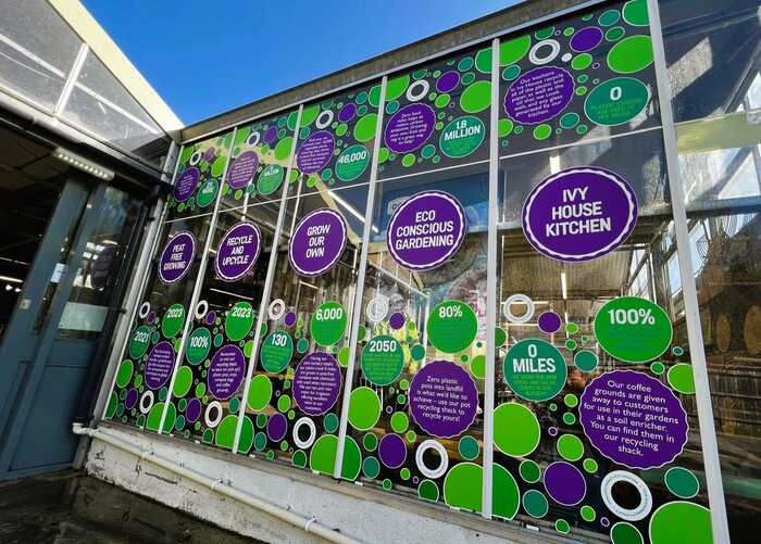 Full-Colour Printed PVC-Free Window Graphics for Groves Nurseries