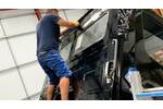 Full Gloss Black Wrap on Lorry Cab for Dorset Scaffolding.jpg