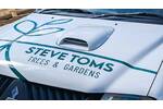 Full Truck Colour Change Wrap and Cut Vinyl Vehcile Graphics for Steve Toms Tree &amp; Gardens Mitsubishi L200 Close Up Bonnet Graphics.jpg