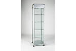 GS3000L Glazed Display Cases - 500 x 500 x 1932mm - 3 Down Lights.jpg