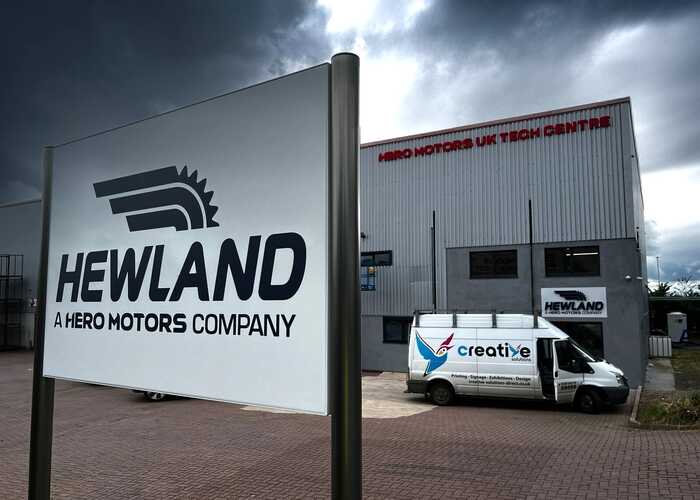 Complete Signage Installation Project for Hewland Engineering's new Technical Centre in Southam Complete Signage Installation Project for Hewland Engineering's new Technical Centre in Southam