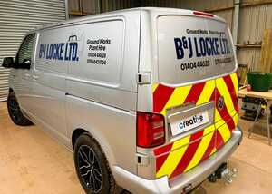 Cut Vinyl Vehicle Graphics and Chevron Kit for B&J Locke Ltd VW Transporter Cut Vinyl Vehicle Graphics and Chevron Kit for B&J Locke Ltd VW Transporter